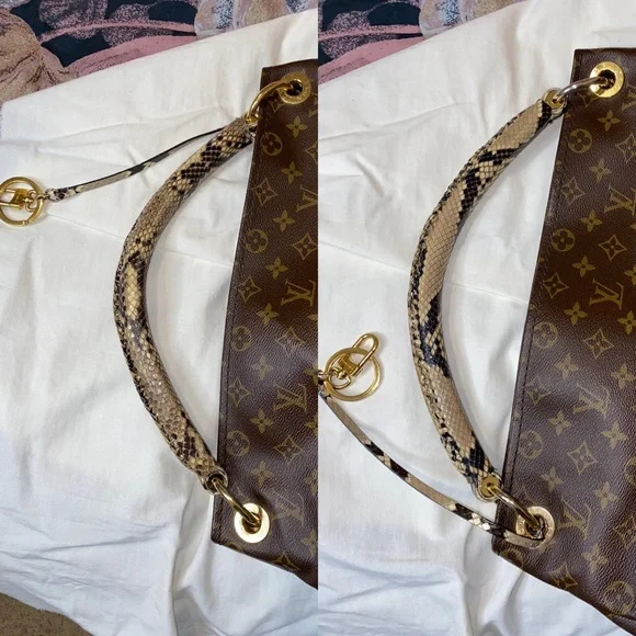 🦄✨RARE Louis Vuitton Artsy MM Python handle Exotique - Picture 13 of 16